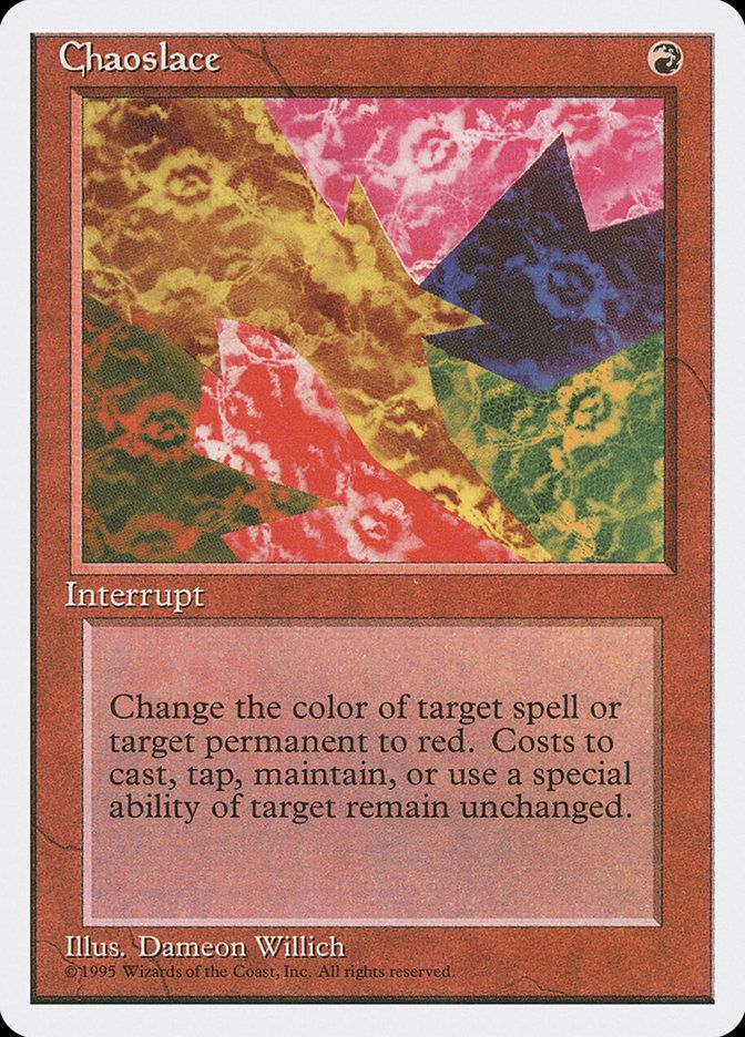 Carta MTG-Segno del Caos-Quarta Edizione-N.225-ITA-EX-