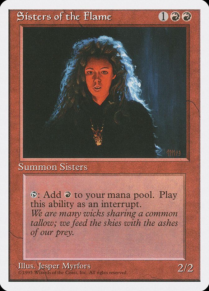 Carta MTG-Sorellanza della Fiamma-Quarta Edizione-N.176-ITA-EX-