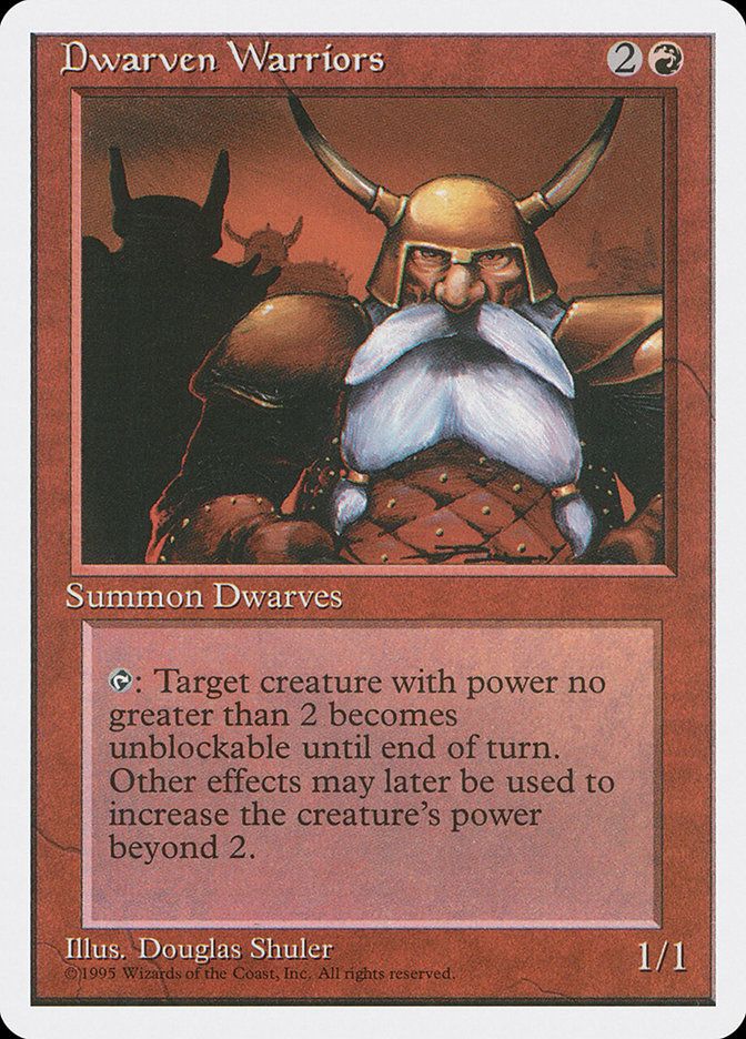 Carta MTG-Nani Guerrieri-Quarta Edizione-N.206-ITA-EX-