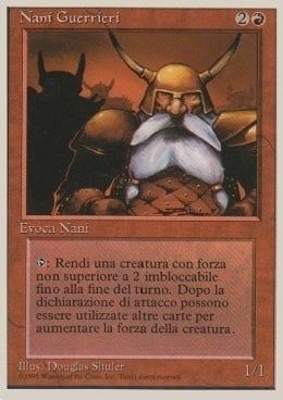 Carta MTG-Nani Guerrieri-Foreign White Bordered-N.187-ITA-EX-