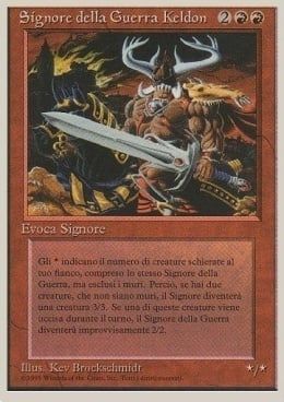 Carta MTG-Signore della Guerra Keldon-Foreign White Bordered-N.207-ITA-Good-