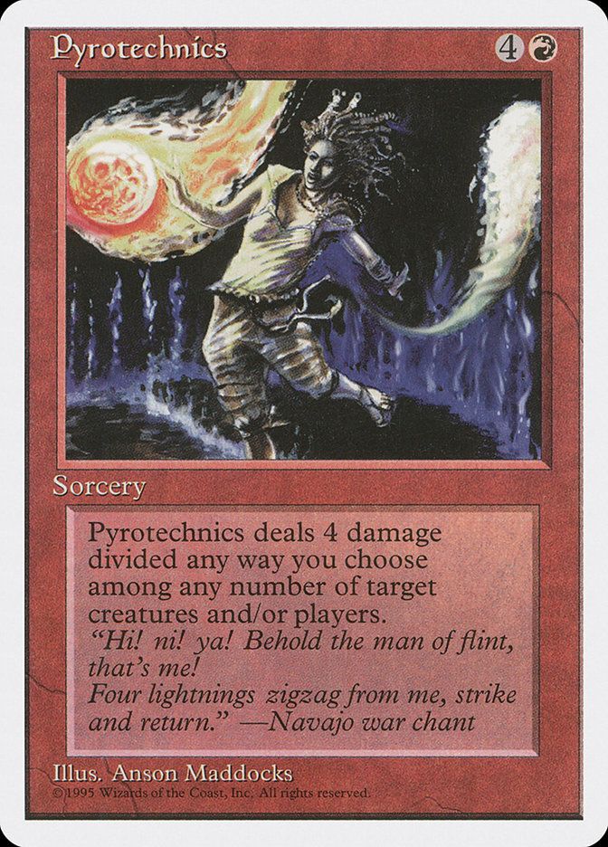 Carta MTG-Fuochi d'Artificio-Quarta Edizione-N.157-ITA-EX-
