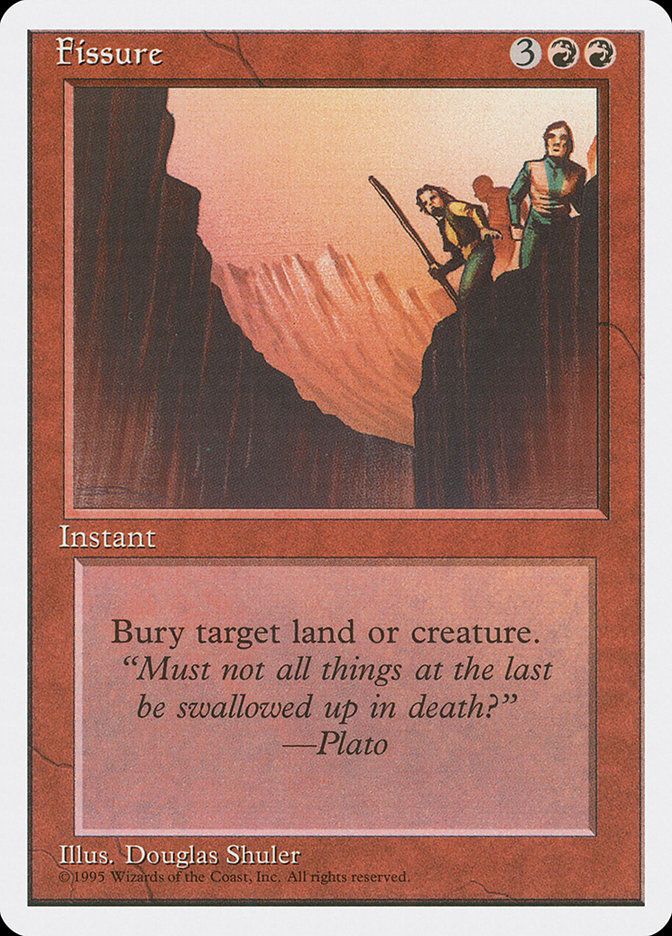 Carta MTG-Fenditura-Quarta Edizione-N.204-ITA-Good-