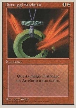 Carta MTG-Distruggi Artefatto-Foreign White Bordered-N.219-ITA-Good-