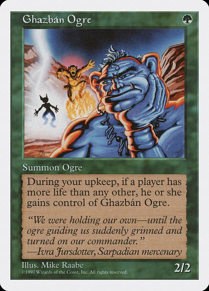 Carta MTG-Ghazbán Ogre-Quinta Edizione-N.225-EN-EX-