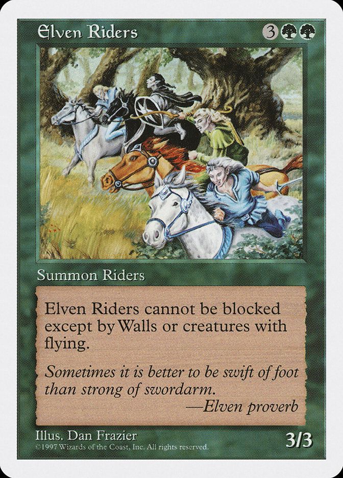 Carta MTG-Elven Riders-Quinta Edizione-N.298-EN-EX-