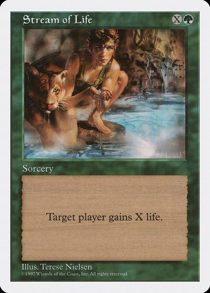 Carta MTG-Stream of Life-Quinta Edizione-N.344-EN-EX-