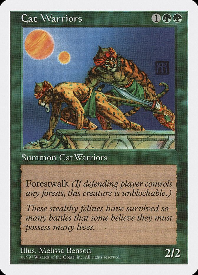 Carta MTG-Cat Warriors-Quinta Edizione-N.328-EN-EX-