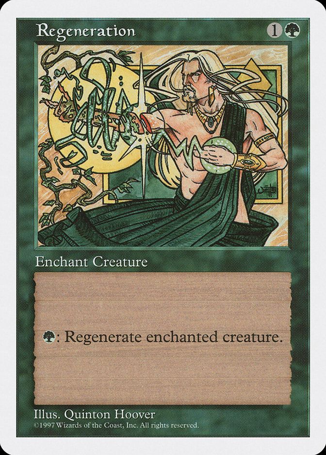 Carta MTG-Rigenerazione-Quinta Edizione-N.282-ITA-EX-
