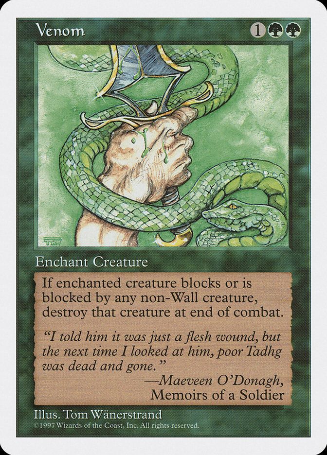 Carta MTG-Veleno-Quinta Edizione-N.279-ITA-EX-