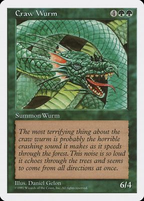 Carta MTG-Wurm Devastatore-Quinta Edizione-N.333-ITA-EX-