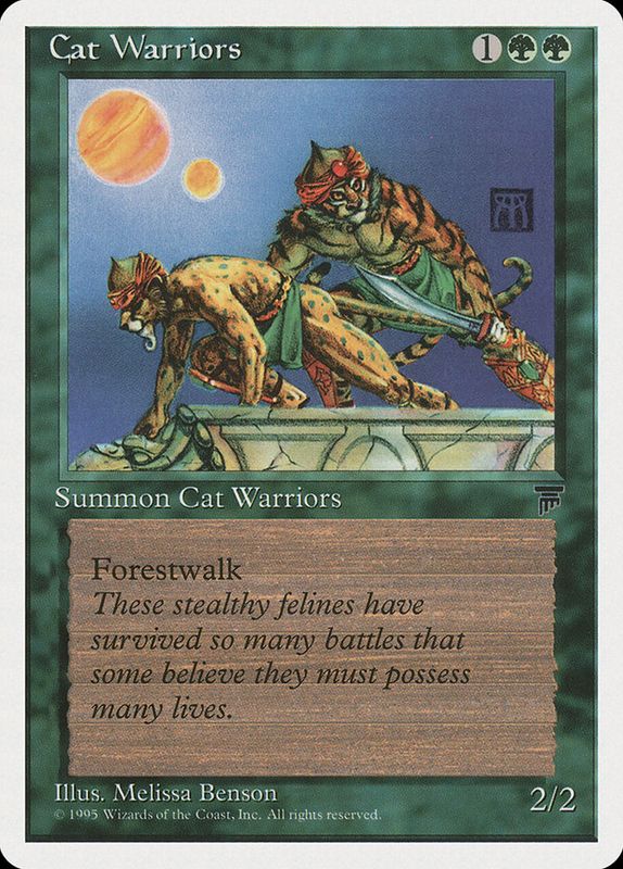 Carta MTG-Cat Warriors-Chronicles-N.059-EN-EX-