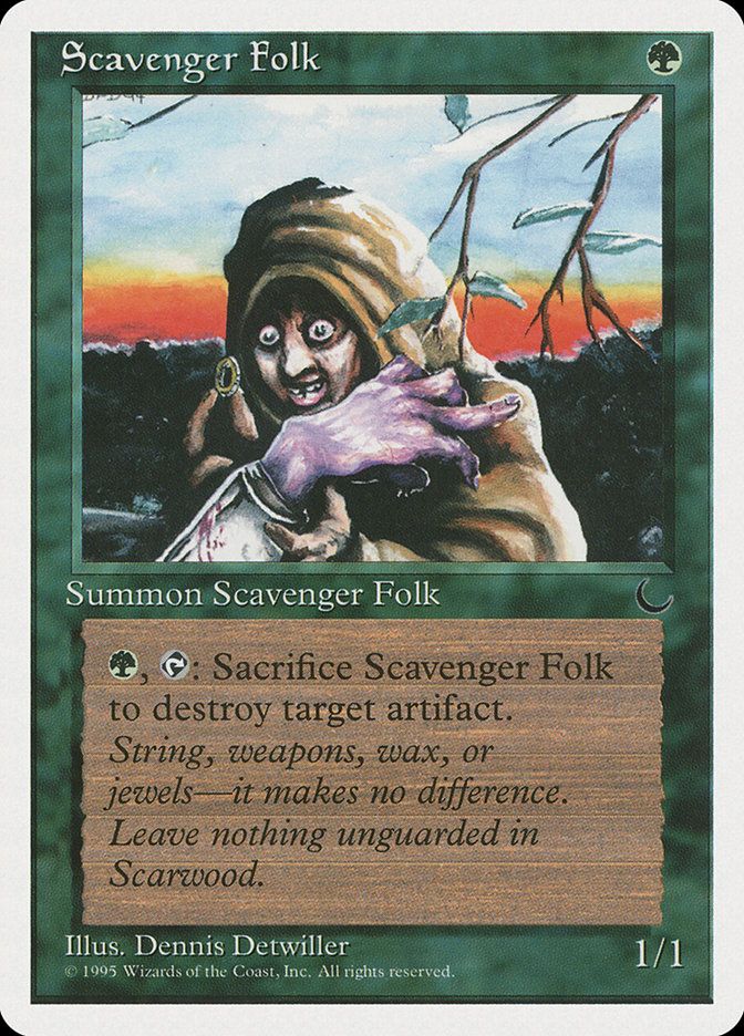 Carta MTG-Scavenger Folk-Chronicles-N.058-EN-EX-