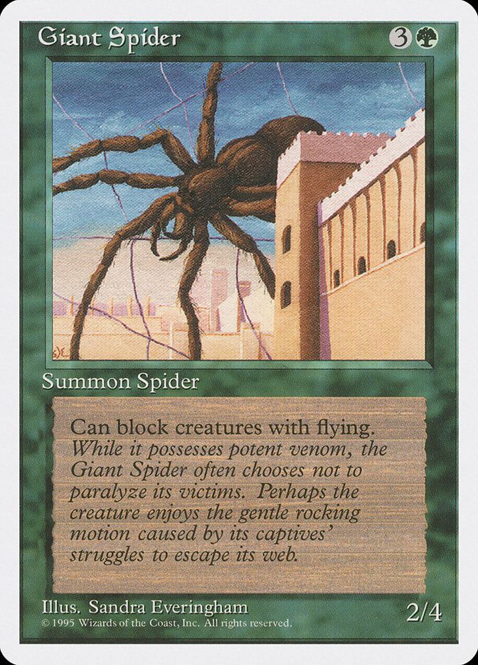 Carta MTG-Giant Spider-Quarta Edizione-N.269-EN-EX-