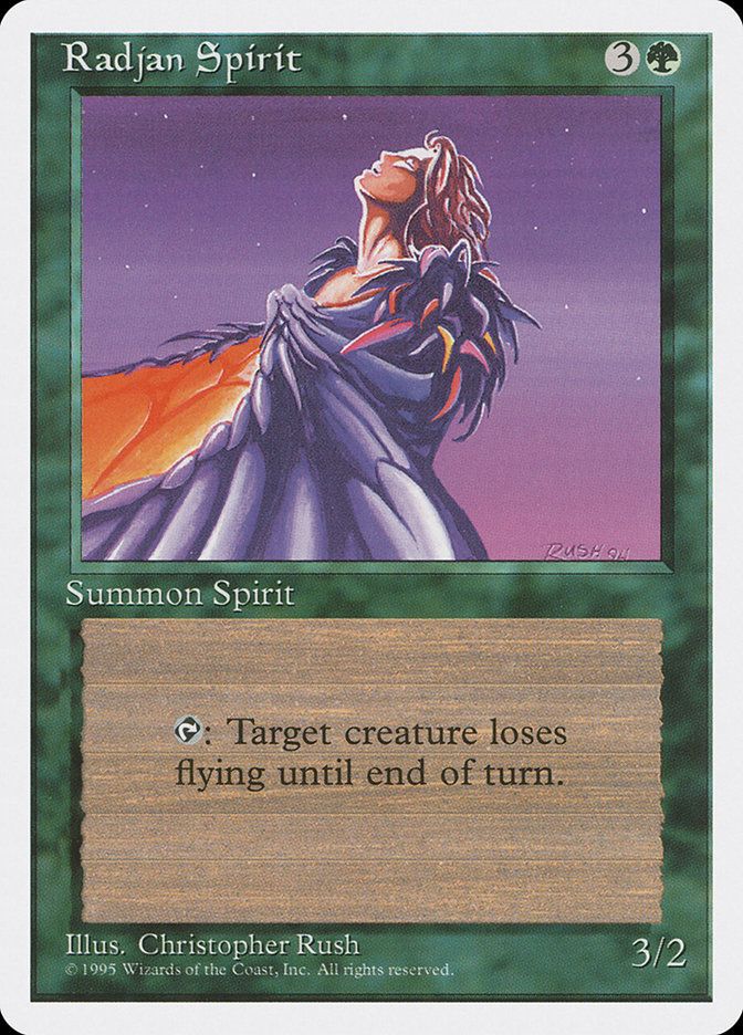 Carta MTG-Radjan Spirit-Quarta Edizione-N.286-EN-EX-