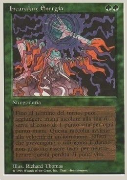 Carta MTG-Incanalare Energia-Foreign White Bordered-N.236-ITA-EX-