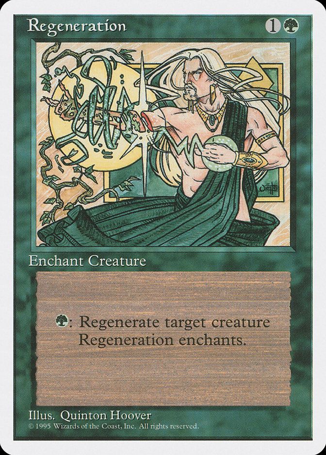 Carta MTG-Rigenerazione-Quarta Edizione-N.204-ITA-EX-
