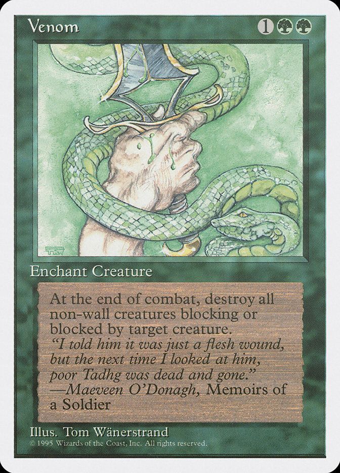 Carta MTG-Veleno-Quarta Edizione-N.263-ITA-EX-