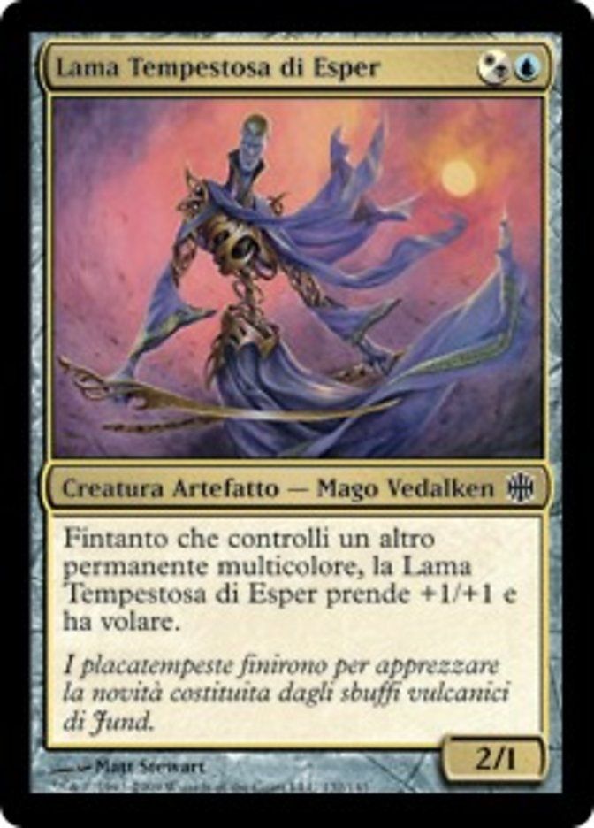 Carta MTG-Lama Tempestosa di Esper-Alara Reborn-N.054-ITA-EX-