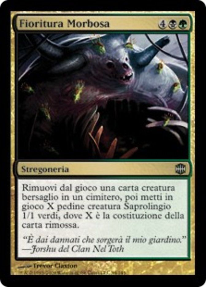 Carta MTG-Fioritura Morbosa-Alara Reborn-N.080-ITA-Poor-