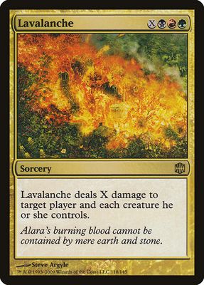 Carta MTG-Lavalanga-Alara Reborn-N.092-ITA-Good- Carta MTG-Lavalanga-Alara Reborn-N.092-ITA-Good-