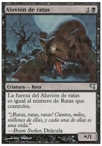 Carta MTG-Sciame di Ratti (V.1)-Salvat-Hachette-N.016-ITA-Good-