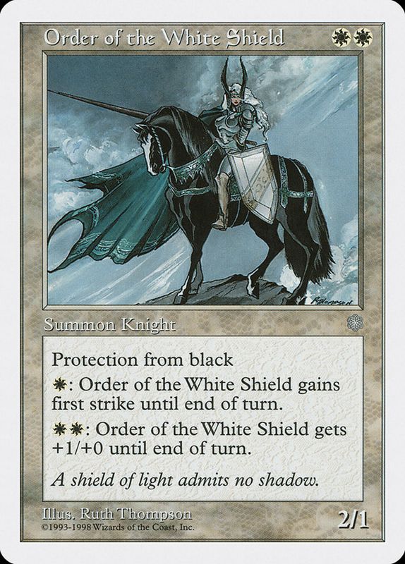 Carta MTG-Order of the White Shield-Anthologies-N.009-EN-EX-Uncommon