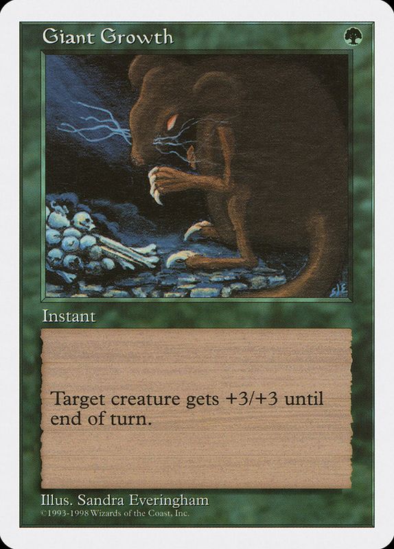 Carta MTG-Giant Growth-Anthologies-N.055-EN-EX-Common