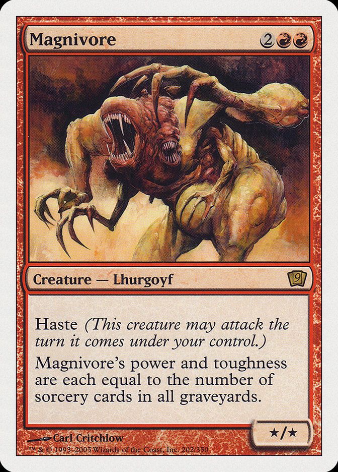 Carta MTG-Magnivoro-Nona Edizione-N.202-ITA-EX-Rare