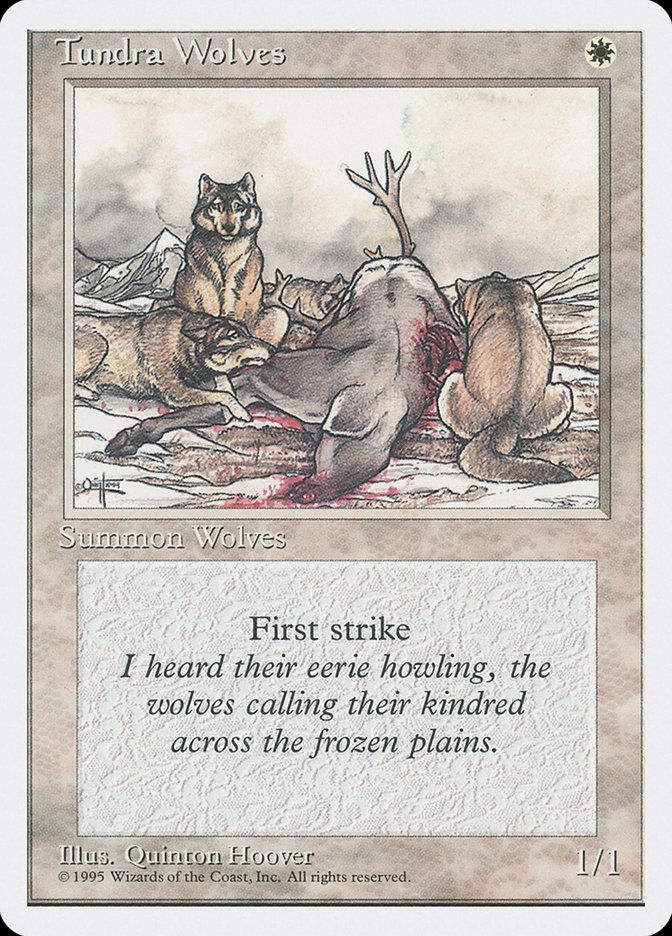 Carta MTG-Tundra Wolves-Quarta Edizione-N.053-EN-EX-Common