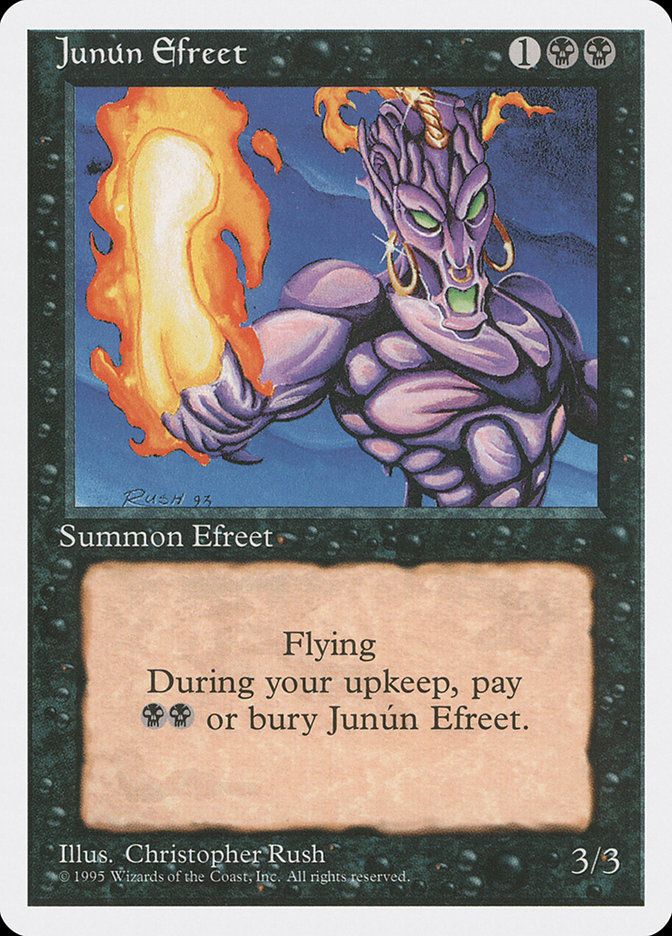 Carta MTG-Junún Efreet-Quarta Edizione-N.143-EN-Good-Uncommon