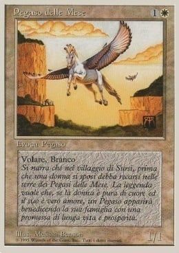 Carta MTG-Pegaso delle Mese-Foreign White Bordered-N.028-ITA-Good-Common