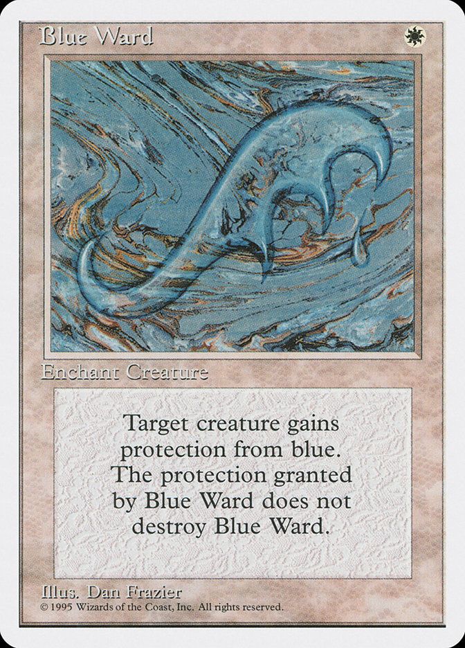 Carta MTG-Sigillo Blu-Quarta Edizione-N.010-ITA-EX-Uncommon