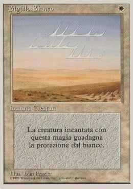 Carta MTG-Sigillo Bianco-Foreign White Bordered-N.045-ITA-EX-Uncommon