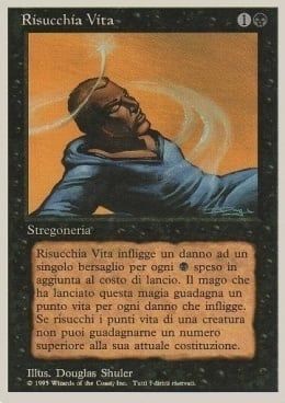 Carta MTG-Risucchia Vita-Foreign White Bordered-N.106-ITA-Good-Common