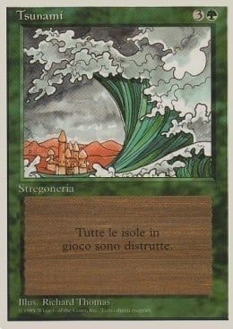 Carta MTG-Tsunami-Foreign White Bordered-N.222-ITA-EX-Uncommon