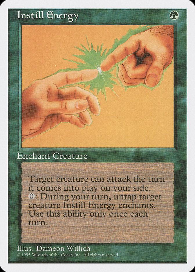 Carta MTG-Infondere Energia-Quarta Edizione-N.252-ITA-Poor-Uncommon