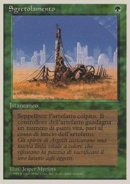 Carta MTG-Sgretolamento-Foreign White Bordered-N.191-ITA-EX-Uncommon
