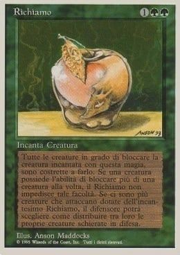 Carta MTG-Richiamo-Foreign White Bordered-N.212-ITA-EX-Uncommon Carta MTG-Richiamo-Foreign White Bordered-N.212-ITA-EX-Uncommon