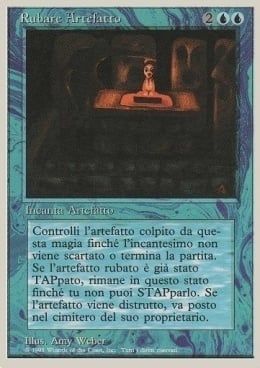Carta MTG-Rubare Artefatto-Foreign White Bordered-N.084-ITA-EX-Uncommon