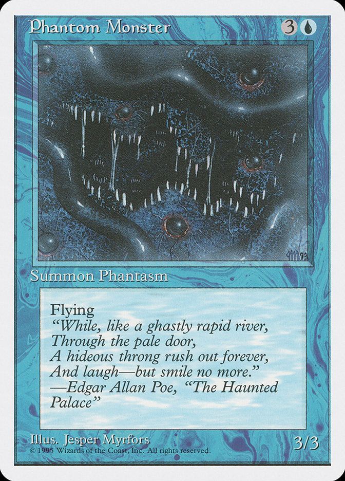 Carta MTG-Mostro Fantasma-Quarta Edizione-N.090-ITA-LP-Uncommon
