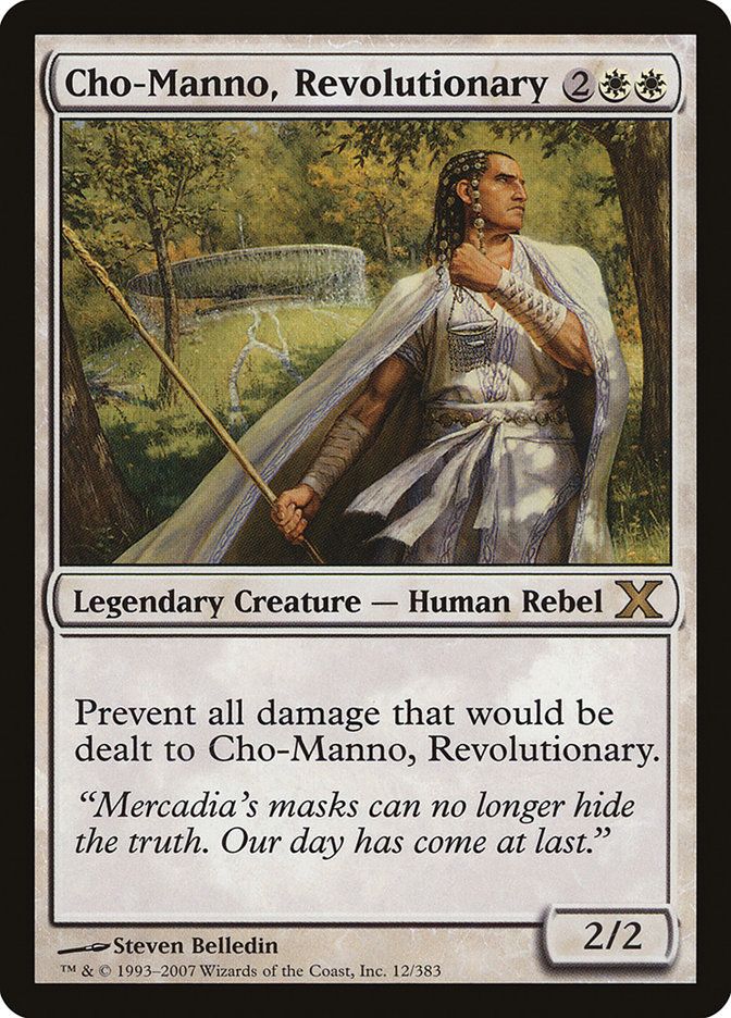 Carta MTG-Cho-Manno, Revolutionary-Decima Edizione-N.012-EN-EX-Rare
