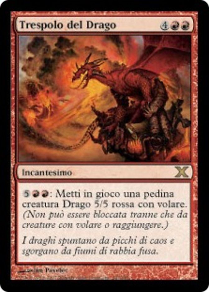 Carta MTG-Trespolo del Drago-Decima Edizione-N.197-ITA-Good-Rare