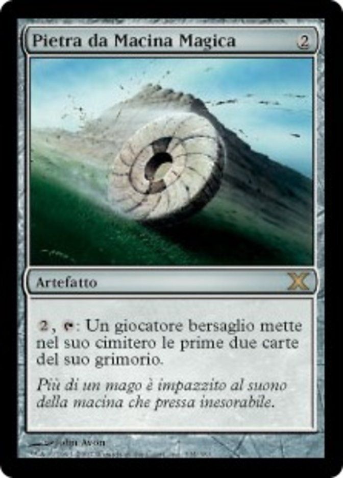 Carta MTG-Pietra da Macina Magica-Decima Edizione-N.334-ITA-Good-Rare