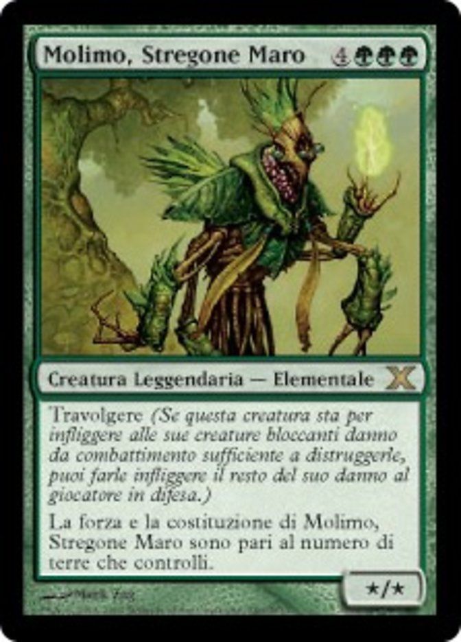 Carta MTG-Molimo,Stregone Maro-Decima Edizione-N.280-ITA-EX-Rare