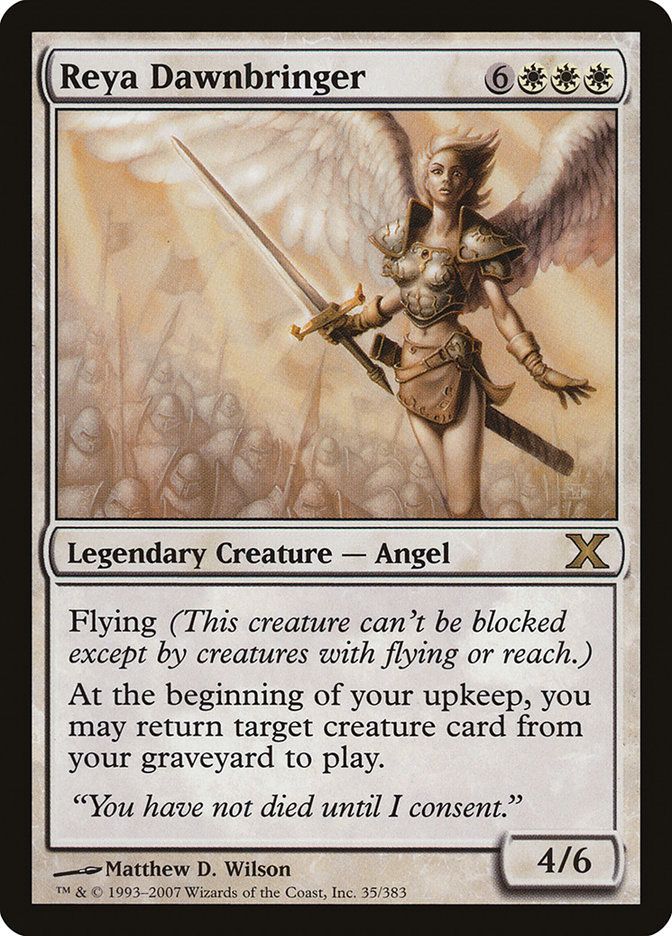 Carta MTG-Reya Dawnbringer-Decima Edizione-N.035-ITA-Good-Rare