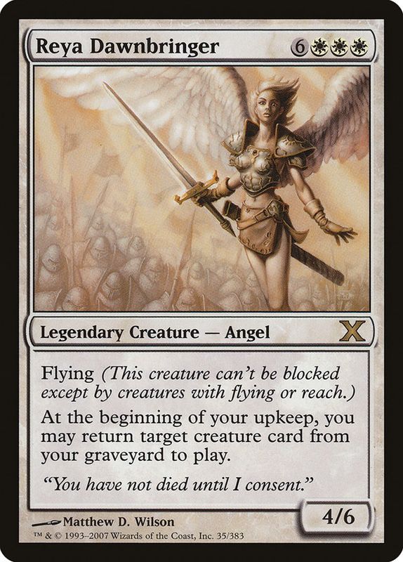 Carta MTG-Reya Dawnbringer-Decima Edizione-N.035-ITA-Poor-Rare