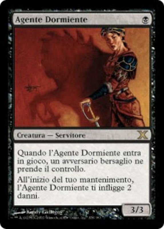 Carta MTG-Agente Dormiente-Decima Edizione-N.178-ITA-Good-Rare