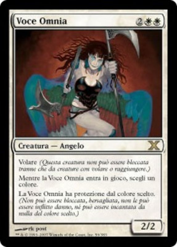 Carta MTG-Voce Omnia-Decima Edizione-N.056-ITA-EX-Rare