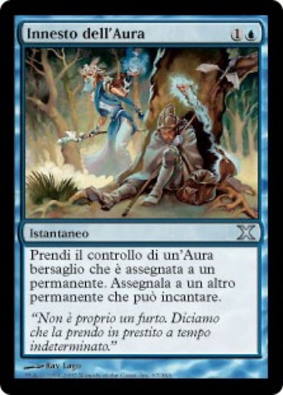 Carta MTG-Innesto dell'Aura-Decima Edizione-N.067-ITA-LP-Uncommon